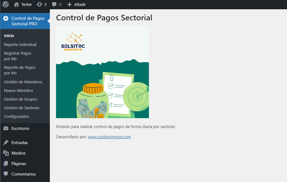 P17 PRO Control de Pagos Sectorial
